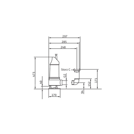 Pompa zanurzeniowa do ścieków WILO EMU KS 12 E żeliwo 1 x  230 V, moc 1.8 W 50 Hz